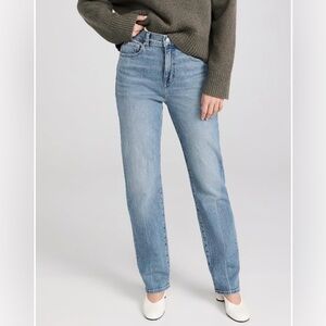 NWT Madewell ‘90s Straight-Leg Jeans in Rondell wash, crease edition size 24